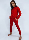 Ženski komplet trenirke AY0470 Barva rdeča DSTREET FITT