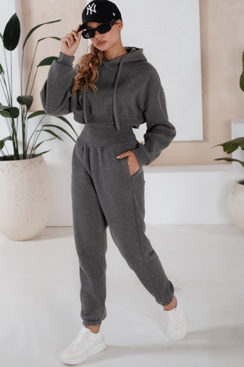 Ženski komplet trenirke SERINE Barva Temno siva DSTREET AY0646