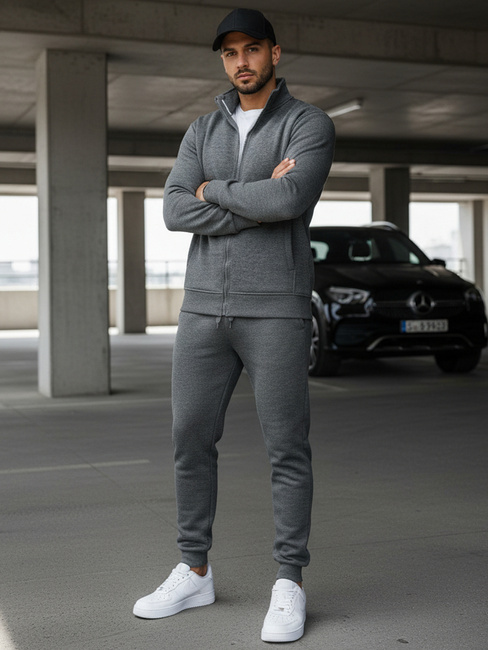 Moška jopa z zadrgo Barva Antracitna DSTREET BX4111