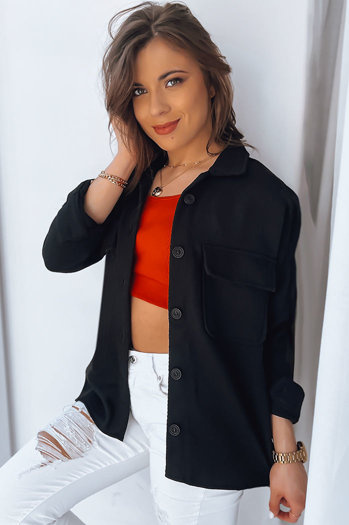 Ženska srajčna jakna SUNSET Barva Črna DSTREET TY3509