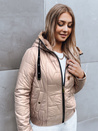 Ženska prešita jakna LOVE YOU Barva Bež DSTREET TY3837