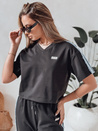Ženski komplet športnih oblačil prevelike velikosti SPORT LIKE black Dstreet AY1146_2