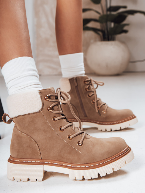 Ženski izolirani traperji kaki barve Dstreet ZY1291