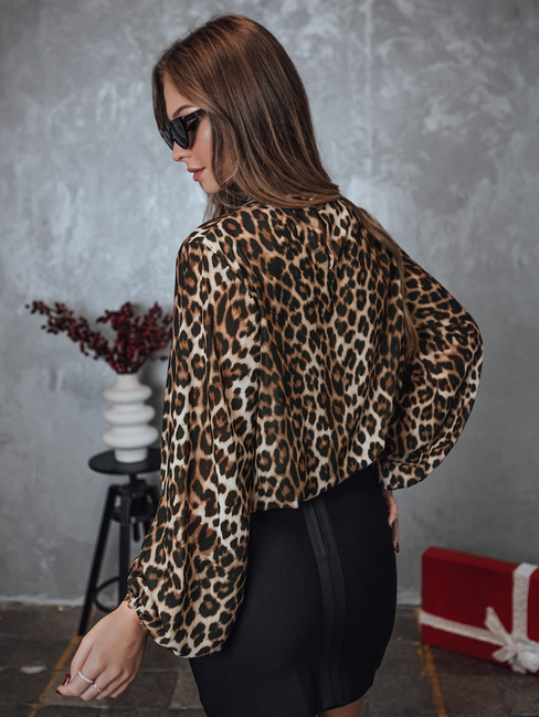 Ženska bluza oversize LEOPARDY v leopardjem vzorcu Dstreet RY2708