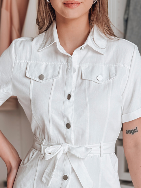 LOVE ME MIDI midi srajčna obleka bela Dstreet EY2595