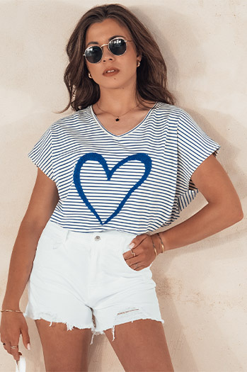 Ženske kratke hlače iz džinsa VERONA white Dstreet SY0401