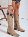 Ženski kavbojski škornji beige Dstreet ZY1091