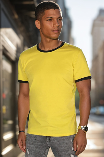 Moška osnovna rumena majica Dstreet RX5660