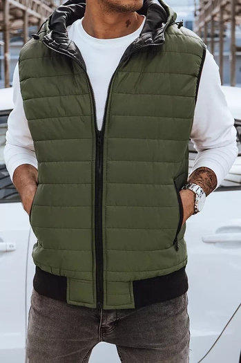 Moški zeleni telovnik Dstreet TX4237