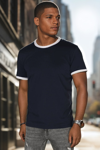 Moška osnovna majica mornarsko modra Dstreet RX5664