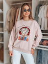 Ženska bluza s potiskom LALA VIBE roza Dstreet BY1505
