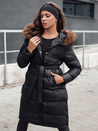 Ženska prešita zimska jakna s krznom STYLEBELLA black Dstreet TY4608