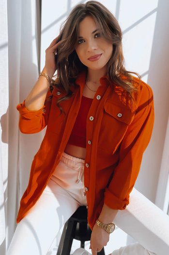 Ženska jeans jakna COSMO Barva Oranžna DSTREET TY3528
