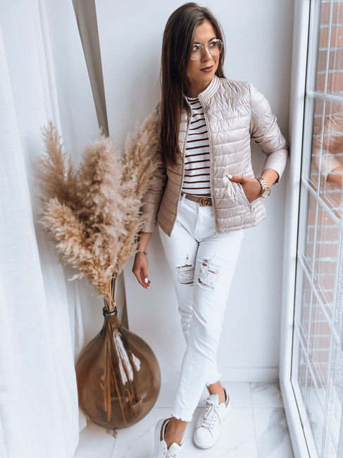 Ženska prešita jakna FRITARA Barva Bež DSTREET TY3593