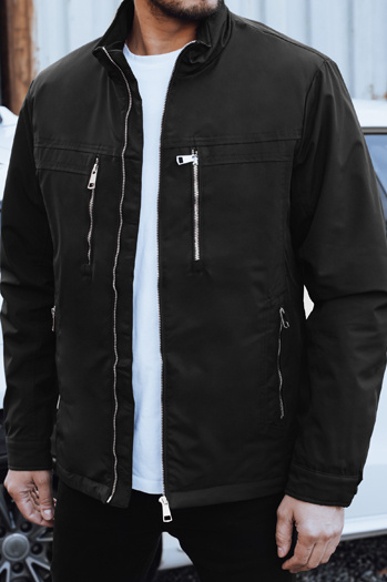 Moška prehodna jakna črna Dstreet TX5035