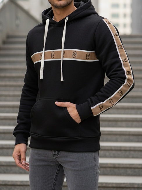 Moška kapuca črna Dstreet BX5944