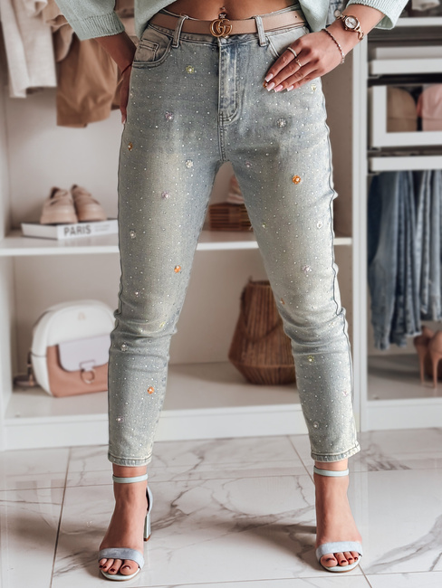 Ženske hlače PERLAON blue Dstreet UY2477