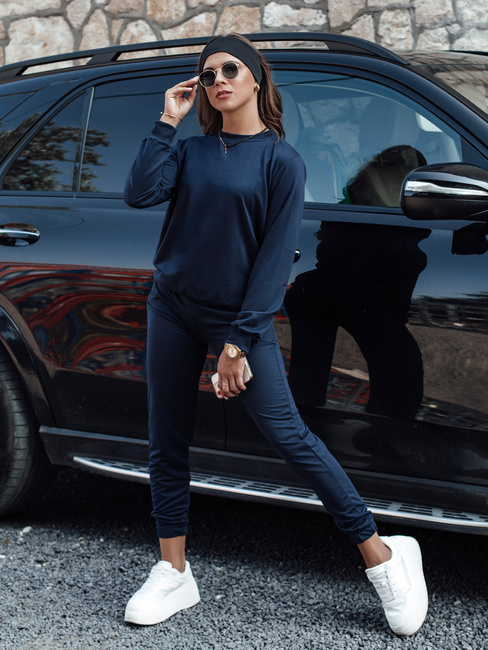 MILIAN ženski komplet trenirke mornarsko modra Dstreet AY1101