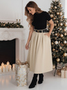 Žensko midi krilo light beige Dstreet CY0477z