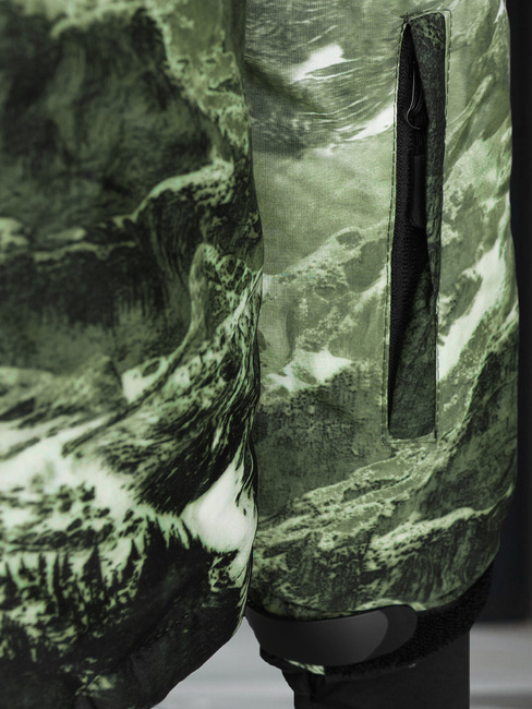 Moška zimska smučarska jakna zelena Dstreet TX5126