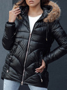 Ženska zimska jakna s kapuco WINTERCHIC črna Dstreet TY4455
