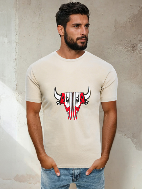 Moška majica s potiskom Barva Bež DSTREET RX4932