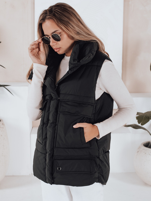 Ženski brezrokavnik OMALIS črna Dstreet TY3286