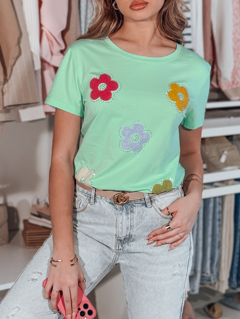 Ženska cvetlična majica DAISYLA mint Dstreet RY2743