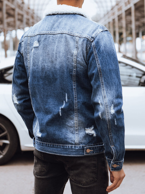 Moška jeans jakna Barva Modra DSTREET TX4580