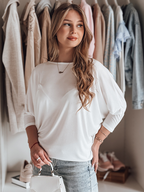 Ženska bluza prevelike velikosti z obeskom LUZVIA ecru Dstreet RY2771