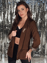 Ženska jakna ene velikosti LEKONIK chocolate Dstreet PY0114