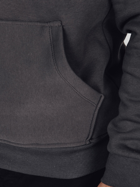 Moška osnovna majica s kapuco v grafitni barvi Dstreet BX5861