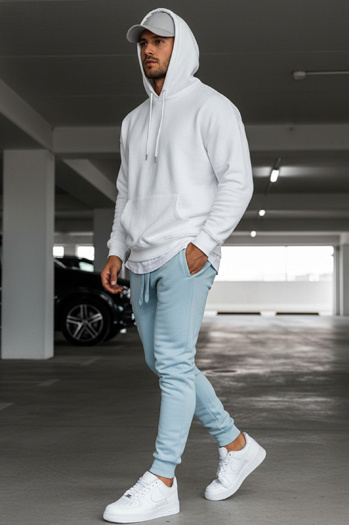 Moške spodnji deli trenirke Barva Modra DSTREET UX3450