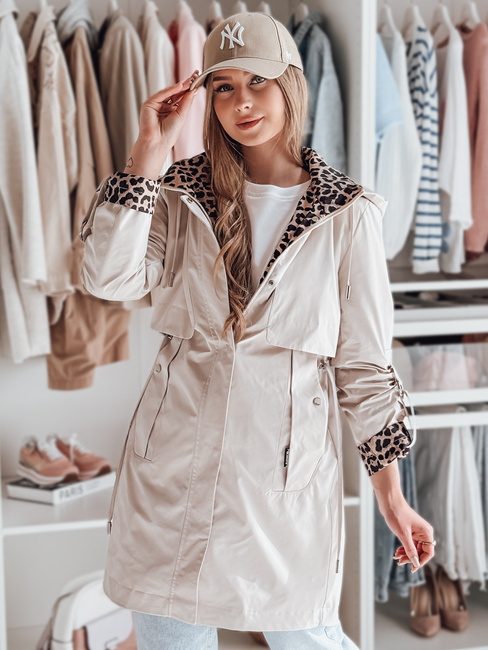 Ženska prehodna jakna parka FERISSA beige Dstreet TY4872