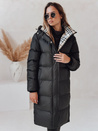 WINTERMISS ženska zimska dolga prešita jakna s kapuco črna Dstreet TY4967
