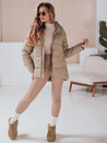 Ženska prešita jakna HIMES beige Dstreet TY4243