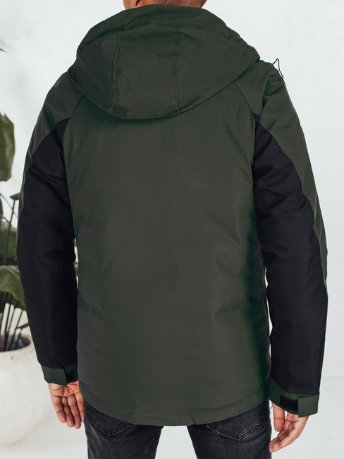 Moška zimska jakna s kapuco črna Dstreet TX5039