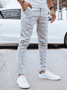 Spodnie męskie casual jasnoszare Dstreet UX4398