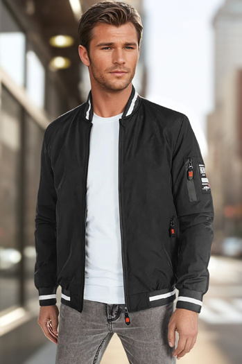 Moška prehodna bomber jakna črna Dstreet TX5013