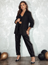 Ženski blazer ene velikosti ELEGANTIS black Dstreet PY0109