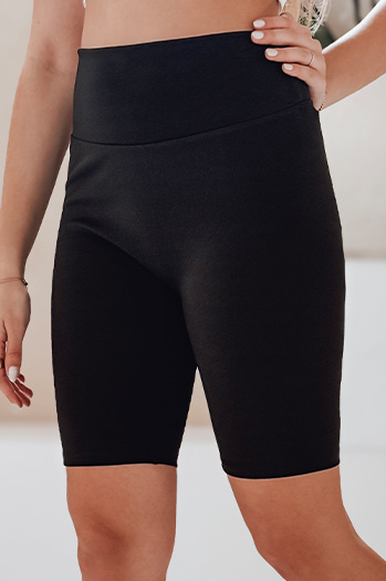 Ženske kolesarske kratke hlače SOFT AND FIT črne Dstreet SY0420