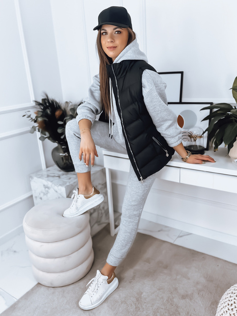 Ženski prešit telovnik MARIN Barva Črna DSTREET TY3371