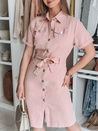 LOVE ME MIDI midi srajčna obleka roza Dstreet EY2593