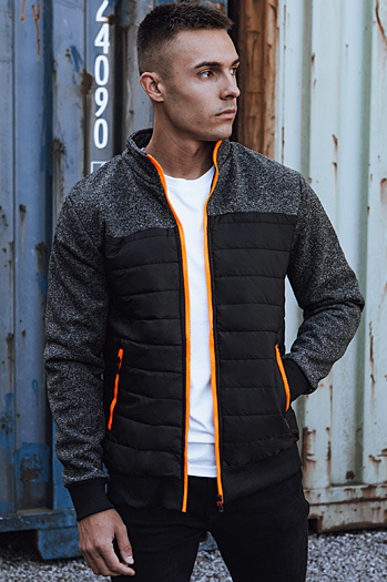 Moška prehodna prešita jakna črna Dstreet TX4855