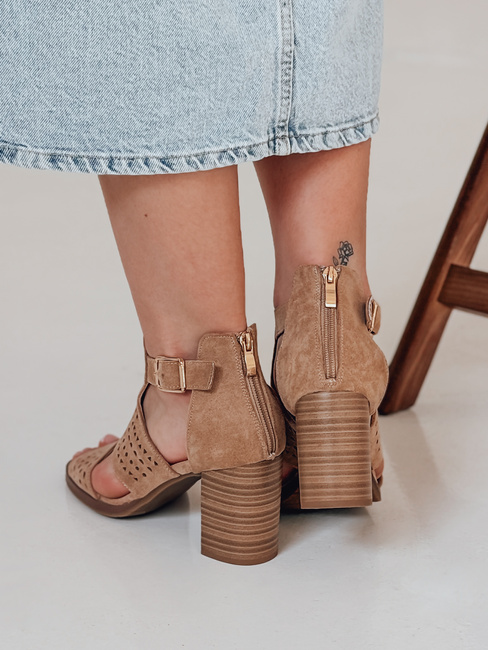 Ženski sandali AMIRIA beige Dstreet ZY0804