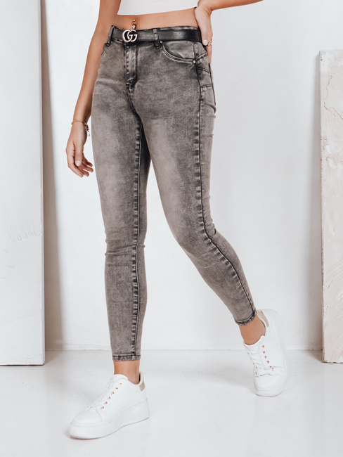 Ženske jeans hlače JORNIX temno sive barve Dstreet UY2192