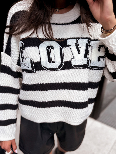 Ženski kratek pulover CHLOE Barva Bela DSTREET MY1972