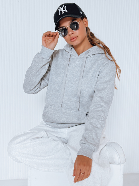 Ženska jopa s kapuco BASIC Barva siva DSTREET BY0155