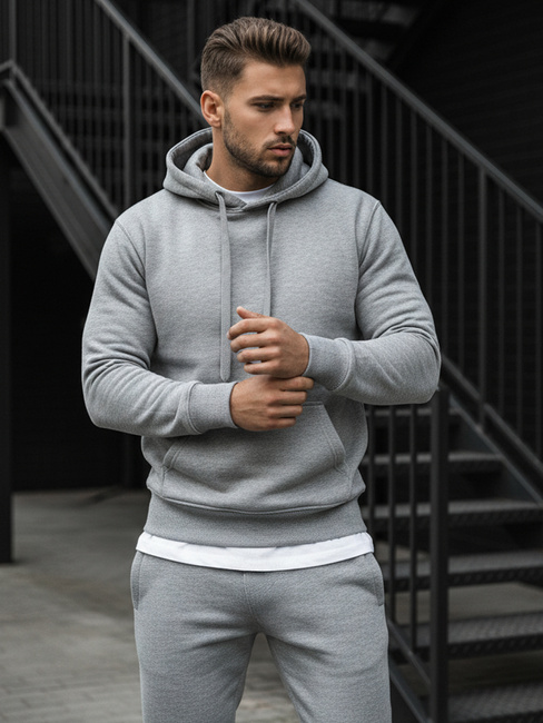 Moška jopa s kapuco Barva siva DSTREET BX3646