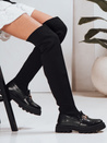 Ženski škornji z nogavicami črne barve Dstreet ZY1312